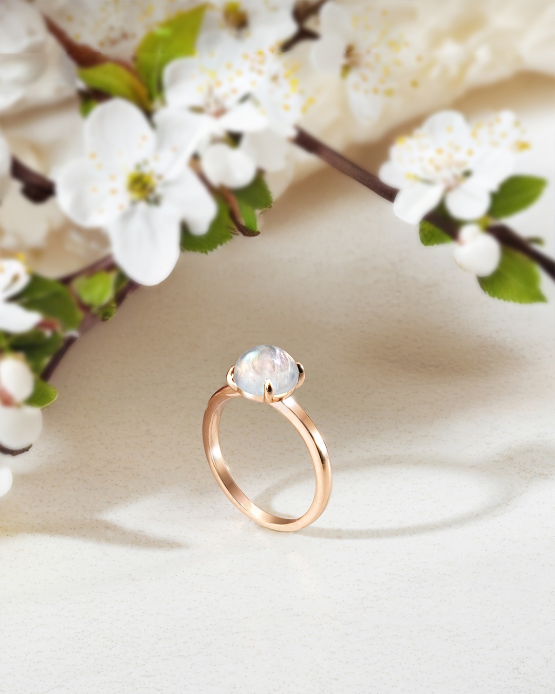 Anello Pietra di luna Millazia