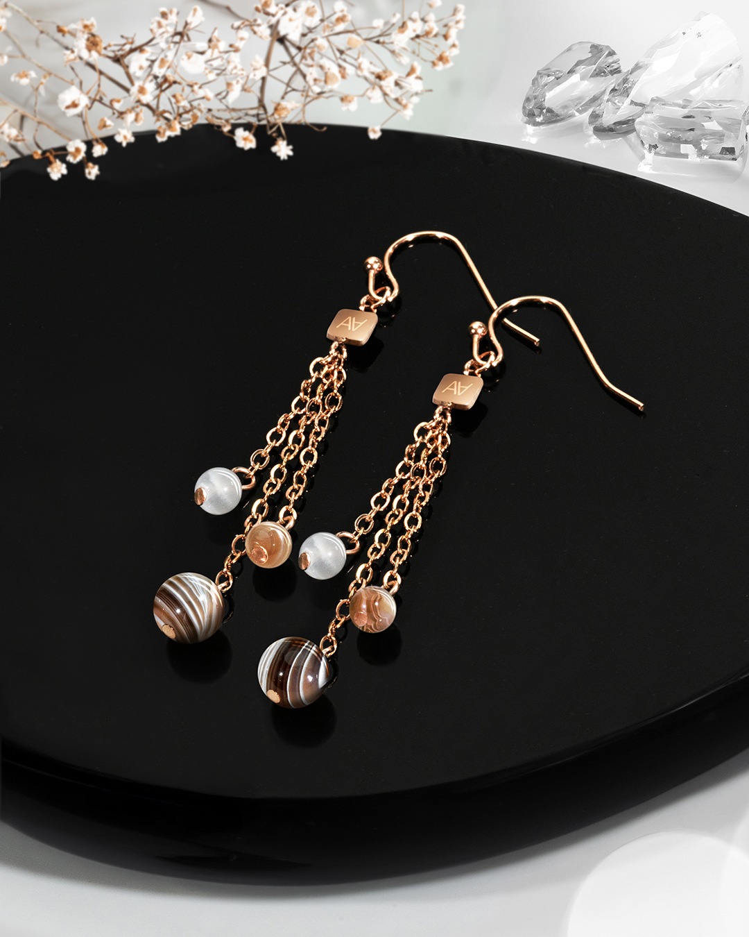 Orecchini Litoterapia Pace interiore