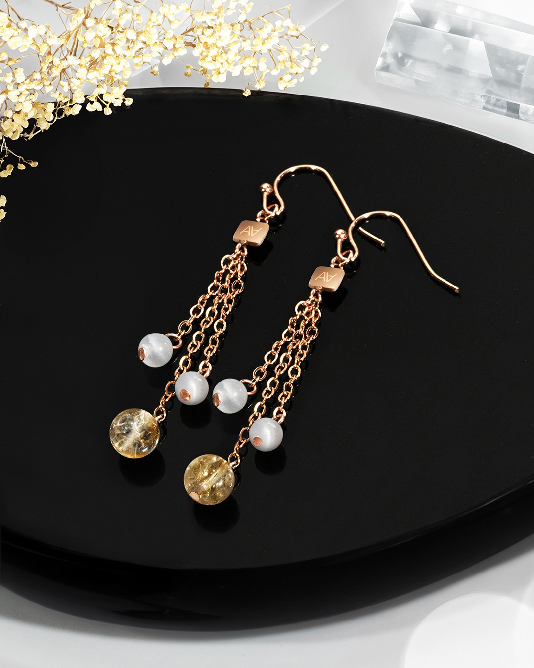 Orecchini Litoterapia Equilibrio energetico