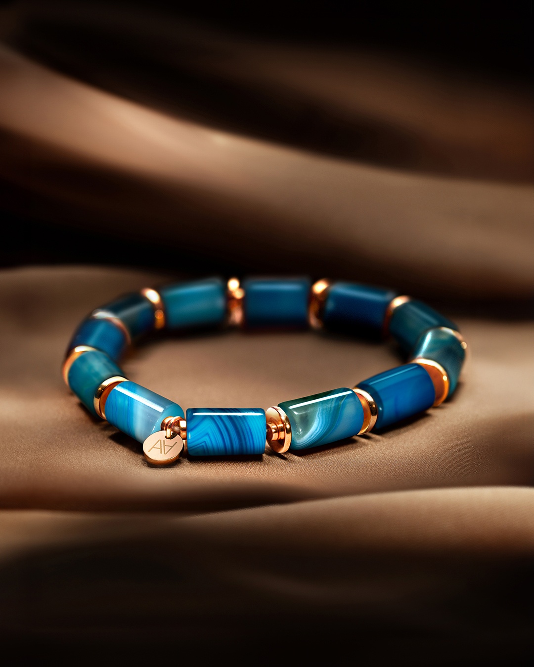Bracciale Agata blu Liparia