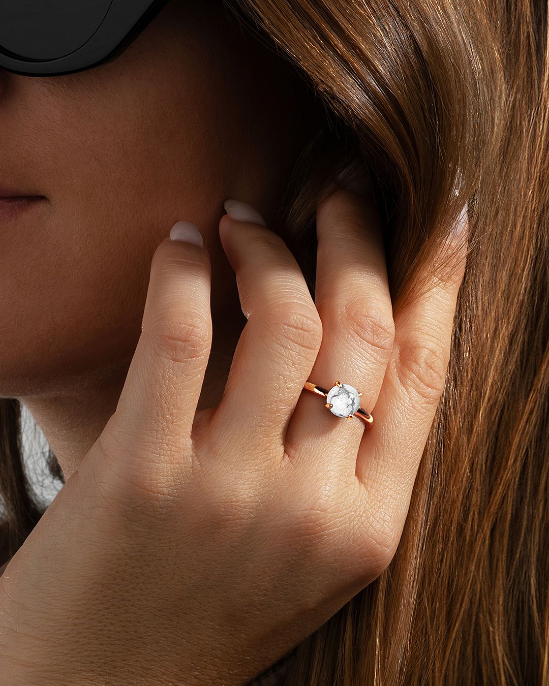 Anello Howlite Alcamia