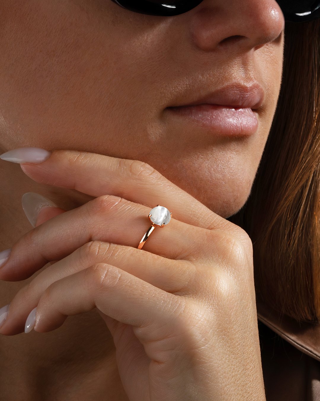 Anello Selenite Véronia