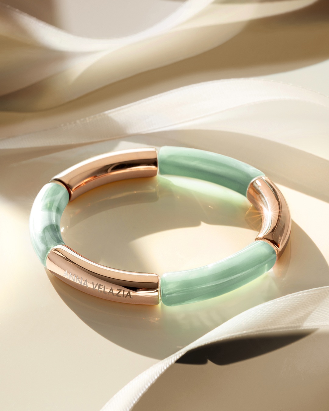 Bracciale Acetato Verde mandorla Savia