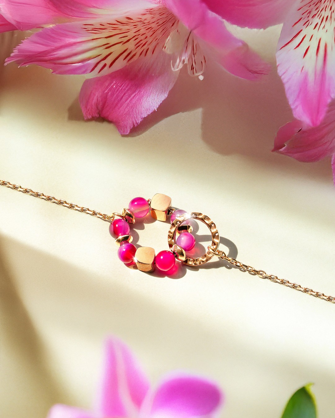 Bracciale Agata rosa Rosela