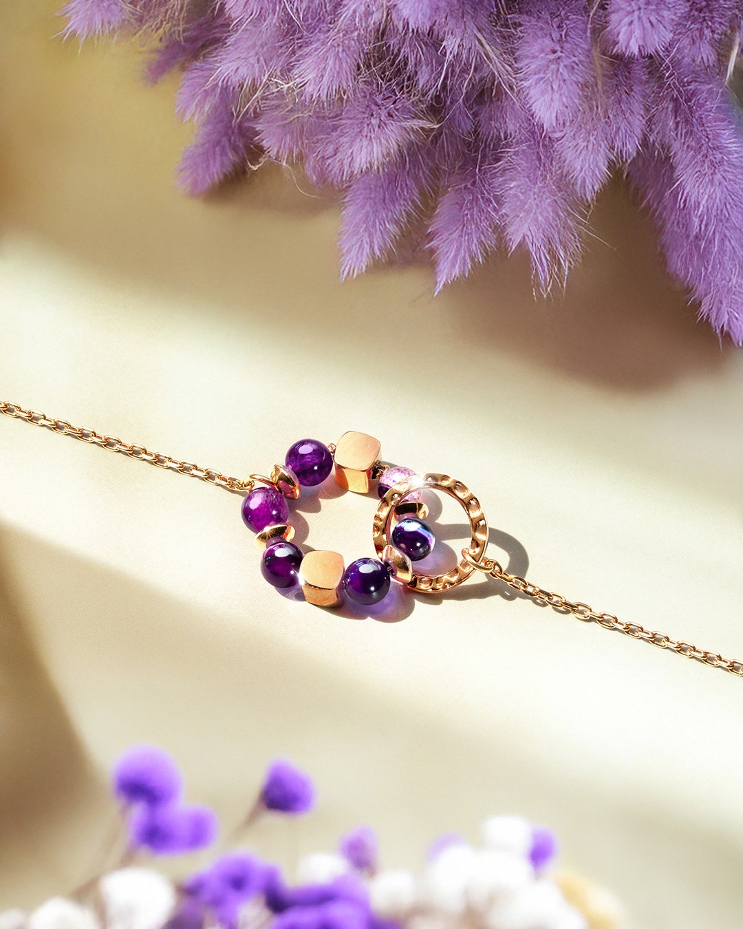 Bracciale Agata viola Porpora