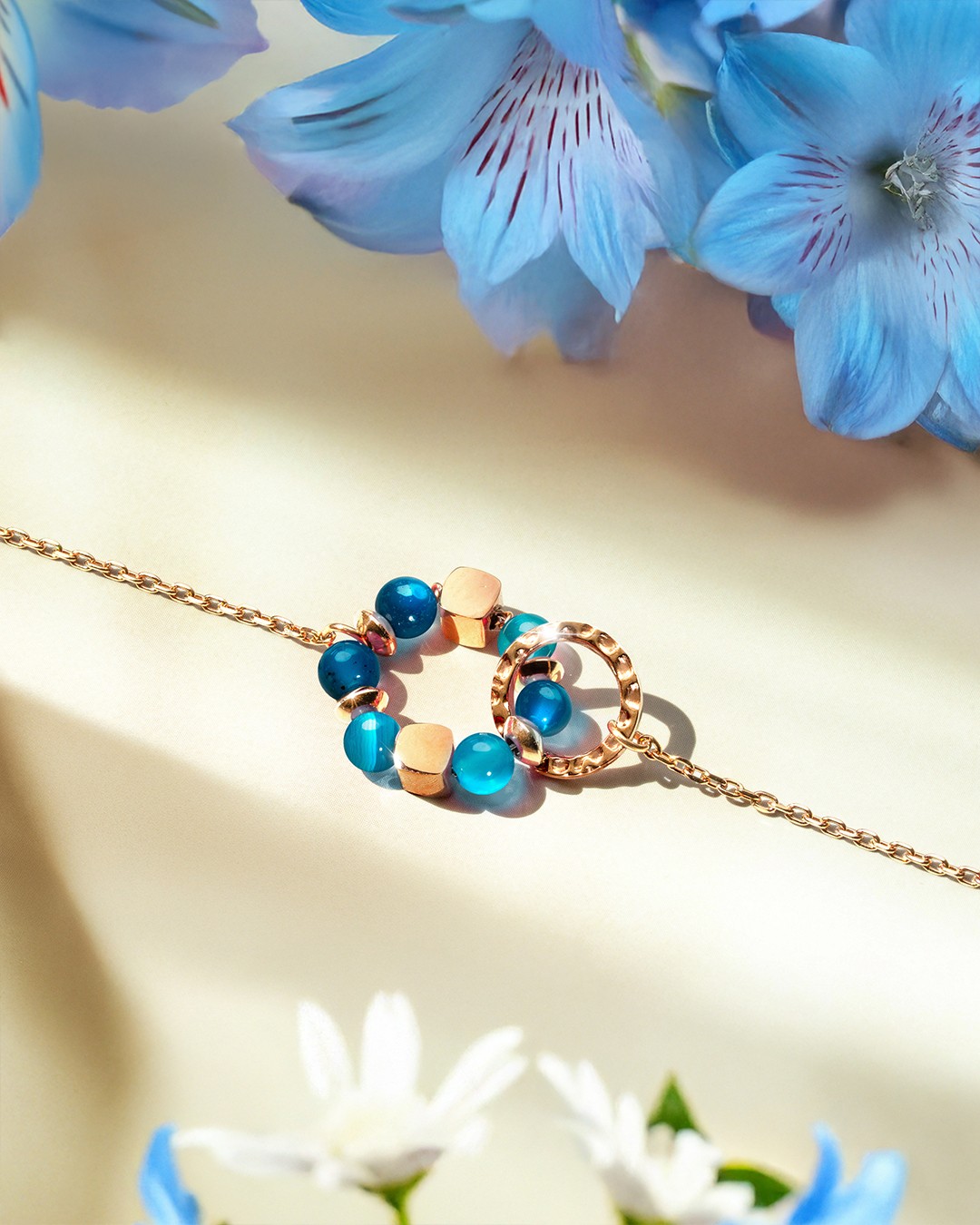 Bracciale Agata blu Azzurra