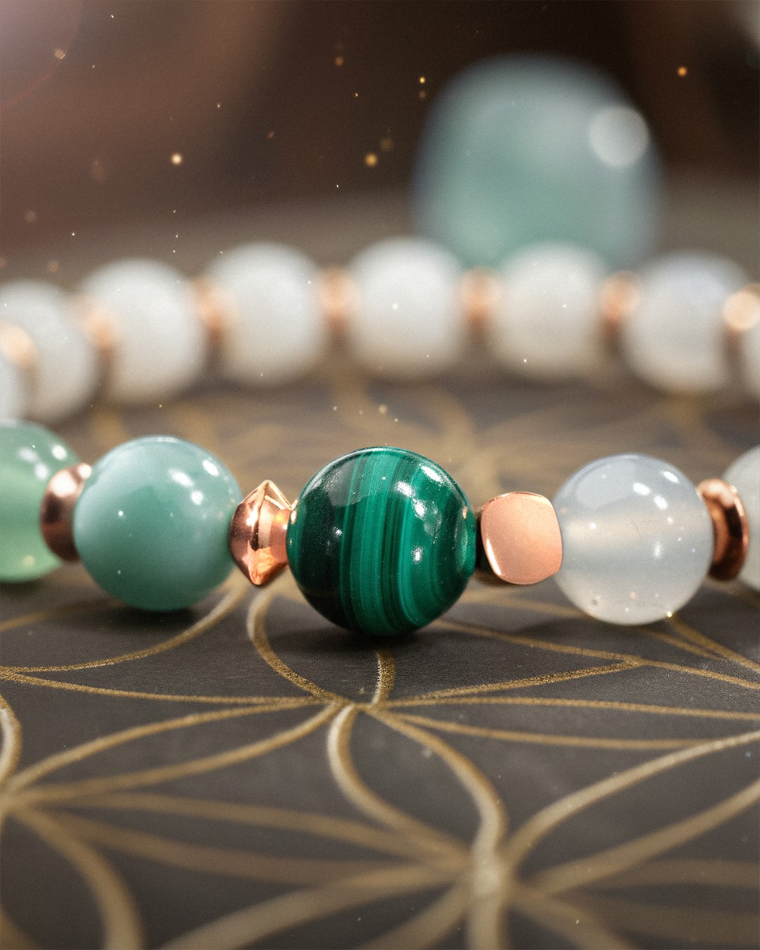 Bracciale Litoterapia Chakra del cuore - Passione