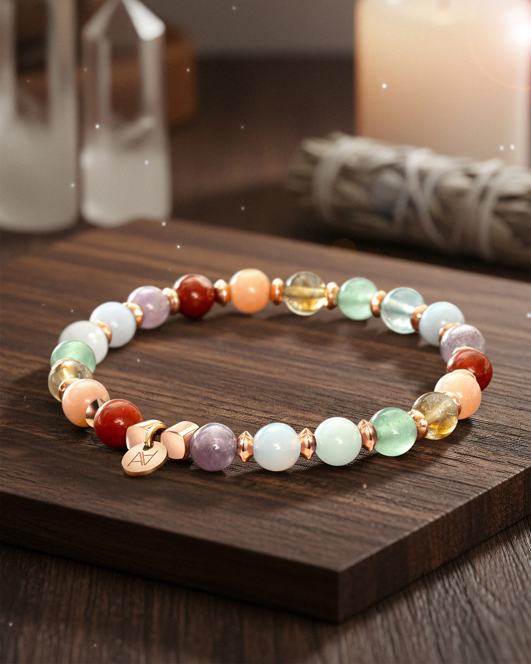 Bracciale Litoterapia 7 Chakra Armonia
