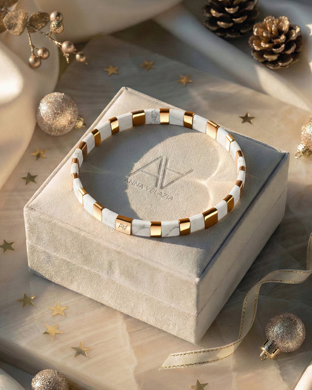 Bracciale howlite Arco