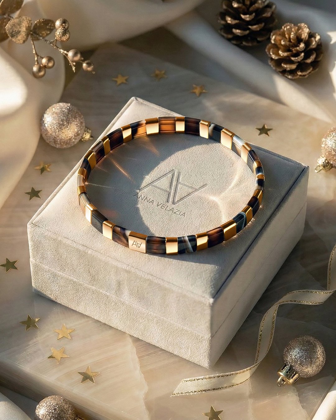 Bracciale agata nera Assoro